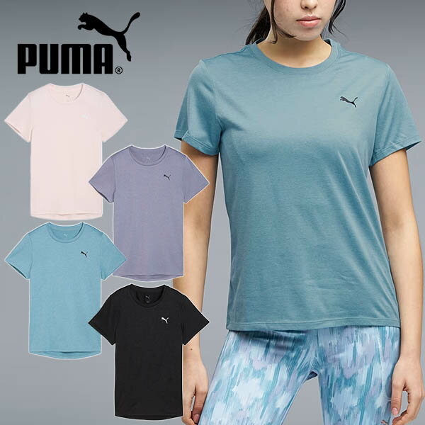ゆうパケット対応可能！プーマ レディース 半袖 Tシャツ PUMA W TAD ESS HEATHER T...