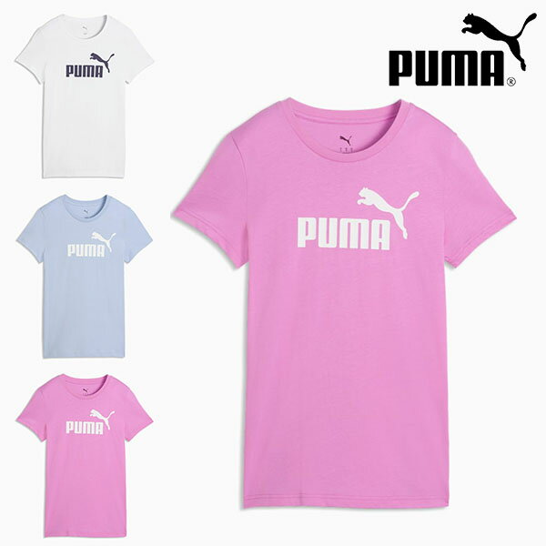 ゆうパケット対応可能！プーマ レディース 半袖 Tシャツ PUMA ESS NO.1 ロゴ Tシャツ (S) ビッグロゴ スポーツカジュアル スポカジ 2026春夏新作 687598