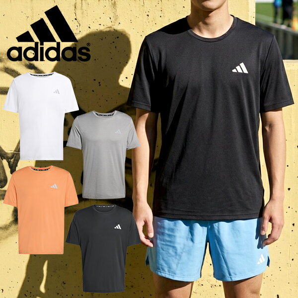 �椦�ѥ��å��б���ǽ�����ǥ����� ��� ��ǥ����� Ⱦµ T����� adidas Run Ess Tee M ���ݡ��ĥ����� ���˥� ���祮�� �ȥ졼��...