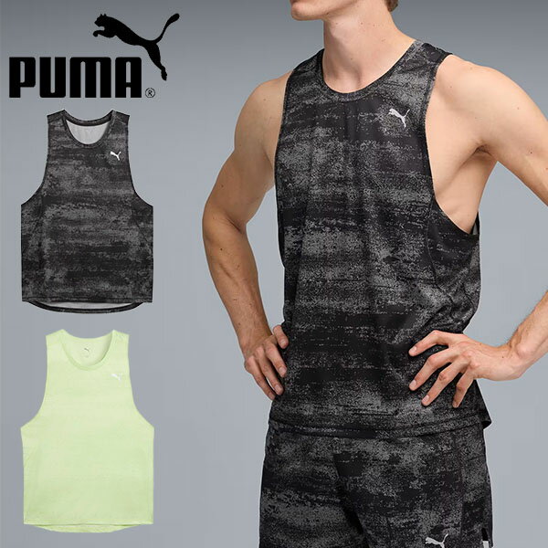 Rakuten - ゆうパケット対応可能！ プーマ メンズ タンクトップ PUMA M RUN VELOCITY AOP タンク ノースリーブ スポーツウェア ランニング ジョギング トレーニング ウェア フィットネス ジム 2026春夏新作 529125