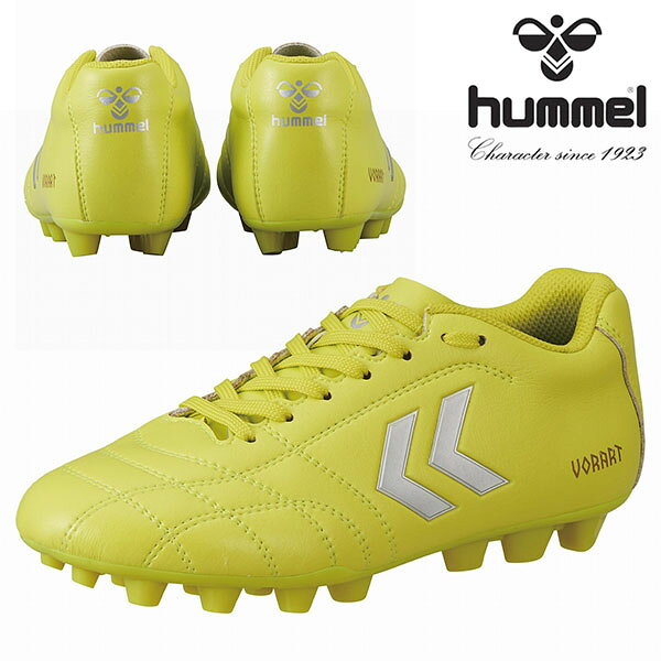 ■商品コメント &nbsp; ヒュンメル(hummel) ヴォラート3 Jr. WIDE になります。 キッズ・ジュニア・子ども 足への優しさとボールタッチを考えたジュニア専用スパイク。痛くなりにくいワイド設計、19個のポイントを配置した衝撃を吸収しやすいアウトソールに加え、しなやかなマイクロファイバー素材を使ったアッパーが特徴。 カップインソール、ワイド、人工芝対応 素材：【アッパー】人工皮革 【アウトソール】合成樹脂 ※ご注文後、発送までにお時間をいただく場合がございます。 商品によってかかるお日数は異なりますので、お急ぎの方はメールにてお問い合わせください。 ※メーカー在庫切れ、廃盤など が生じた場合、やむを得ず、キャンセルの場合、ご登録いただいたメールアドレスへご連絡させていただきます。 &nbsp; ■商品詳細 &nbsp; ■ブランド hummel(ヒュンメル) ■商品名 ヴォラート3 Jr. WIDE ■品番 HJS1119 ■カラー 3295-ライムイエロー×シルバー ■材質 【アッパー】人工皮革 【アウトソール】合成樹脂 &nbsp; ■商品カラーにつきまして &nbsp; 可能な限り商品色に近い画像を選んでおりますが、閲覧環境等により画像の色目が若干異なる場合もございますので、その旨をご理解された上でご購入ください。 &nbsp; メーカー希望小売価格はメーカー商品タグに基づいて掲載しています
