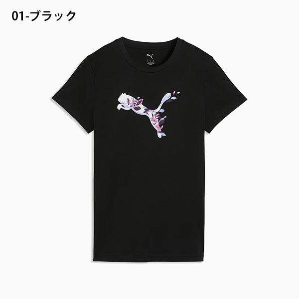 ゆうパケット対応可能！プーマ レディース 半袖 Tシャツ PUMA GRAPHICS フローラル...