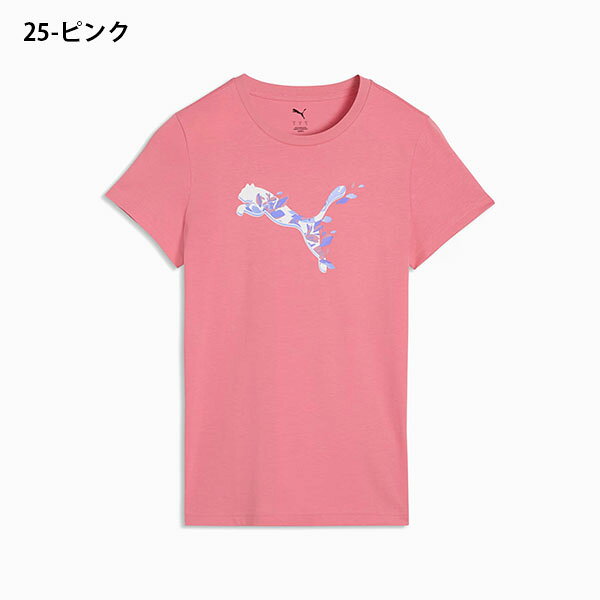 ゆうパケット対応可能！プーマ レディース 半袖 Tシャツ PUMA GRAPHICS フローラル...