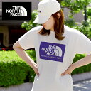 ゆうパケット発送！送料無料 ノースフェイス 半袖Tシャツ レディース 白 パープル THE NORTH FACE S/S California Logo Tee カリフォルニア ロゴ ティー ビッグロゴ 2024春夏新作 NTW32453