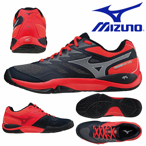 送料無料 テニスシューズ ミズノ MIZUNO WAVE SPARK WIDE AC ウエーブスパーク メンズ レディース オールコート用 テニス シューズ 靴 61GA2130 得割25