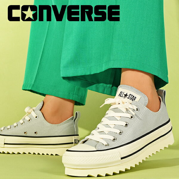 送料無料 コンバース 厚底 スニーカー レディース CONVERSE ALL STAR オールスター シャークソール SHARKSOLE OX ロ…