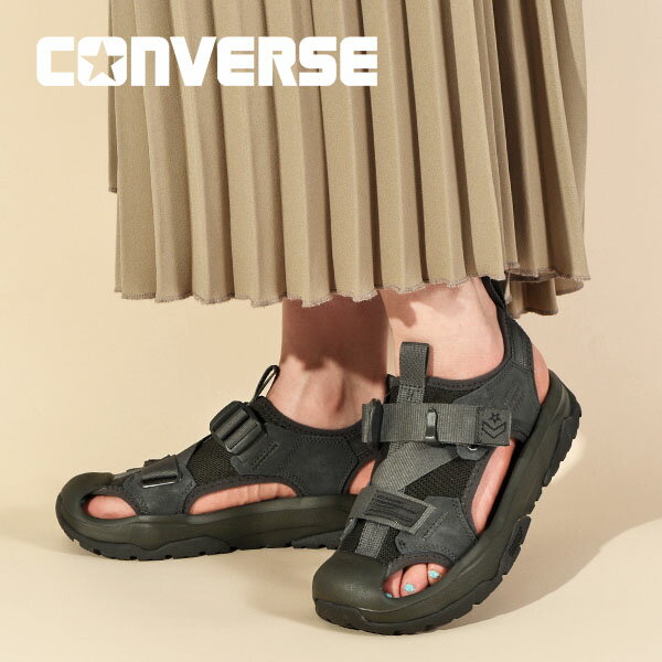 送料無料 コンバース サンダル レディース CONVERSE CHEVRON STAR シェブロンスター CAMPING SUPPLY MSD CP 水陸両用 ウォーターシューズ アウトドア キャンプ シューズ 靴 グラファイト