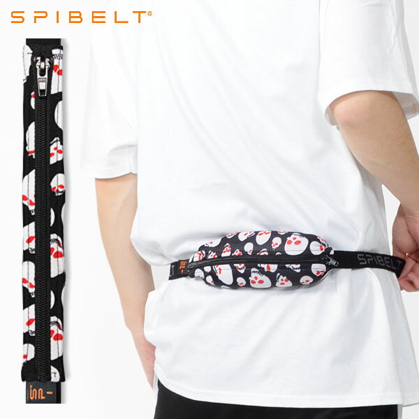 ゆうパケット配送可能！ 伸びる ウエストポーチ ラージ ペットボトル収納 SPIBELT LARGE スパイベルト 総柄 揺れない ウエストバッグ ランニングポーチ 軽量 コンパクト ランニング 自転車 スポーツ バッグ ポーチ メンズ レディース 国内正規代理店品 SPI-301