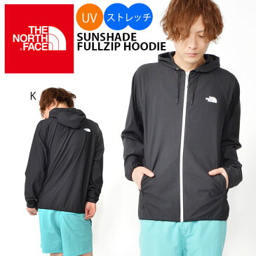 送料無料 長袖 ラッシュガード THE NORTH FACE ザ・ノースフェイス Sunshade Fullzip Hoodie サンシェード フルジップ フーディー メンズ UV 撥水 耐塩素 ストレッチ ラッシュパーカー np21937