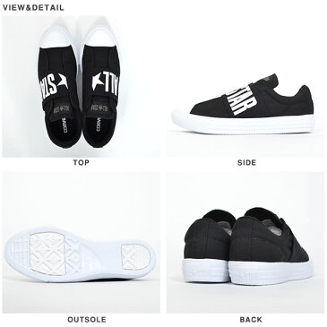 送料無料 スリッポン スニーカー コンバース CONVERSE ALL STAR LIGHT オールスター ライト ゴアスリップ OX レディース ビッグロゴ キャンバス シューズ 靴 【あす楽対応】