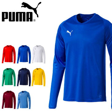 プーマ PUMA メンズ LIGA LS ゲームシャツ コア 長袖 スポーツウェア トレーニングシャツ プラクティスシャツ シャツ ウェア スポーツ サッカー フットサル クラブ 部活 703669 得割20