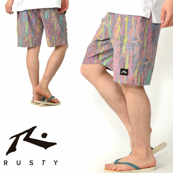 サーフパンツ RUSTY ラスティ メンズ 水着 ボードショーツ 海水パンツ 海パン サーフショーツ ショーツ プール 海水浴 サーフィン ボディボード アウトドア 野外フェス 919403 2019夏新作 30%off【あす楽対応】