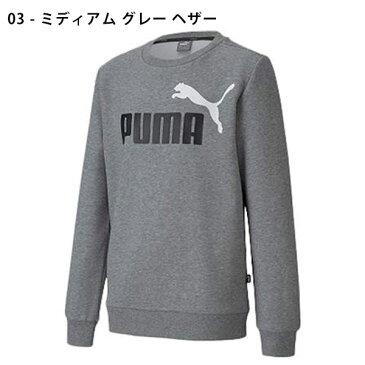 プーマ キッズ トレーナー PUMA ジュニア 子供 ESS 2カラー クルー スウェット FL B スエット ビッグロゴ スポーツウェア トレーニング ウェア 20%OFF 585245