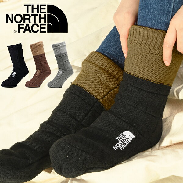 ノースフェイス 厚手 内フリース ルームソックス 靴下 レディース メンズ THE NORTH FACE Nuptse Bootie Socks ヌプシ ブーティー ソックス 保温 防寒 室内 ギフト NN82233 2023秋冬新色