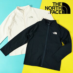 送料無料 ノースフェイス ラッシュガード 子供 UV 長袖 THE NORTH FACE L/S Sunshade Full Zip Jacket ロングスリーブ サンシェード フルジップ ジャケット キッズ ストレッチ ビーチ 耐塩素 2023春夏新作 NTJ12340