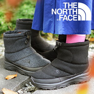 送料無料 ノースフェイス ウール 軽量 ヌプシ ショート ブーツ レディース THE NORTH FACE Nuptse Bootie WP 6 Short ヌプシ ブーティー ウォータープルーフ 6 ショート スノトレ ビブラムソール 靴 撥水 nf51874