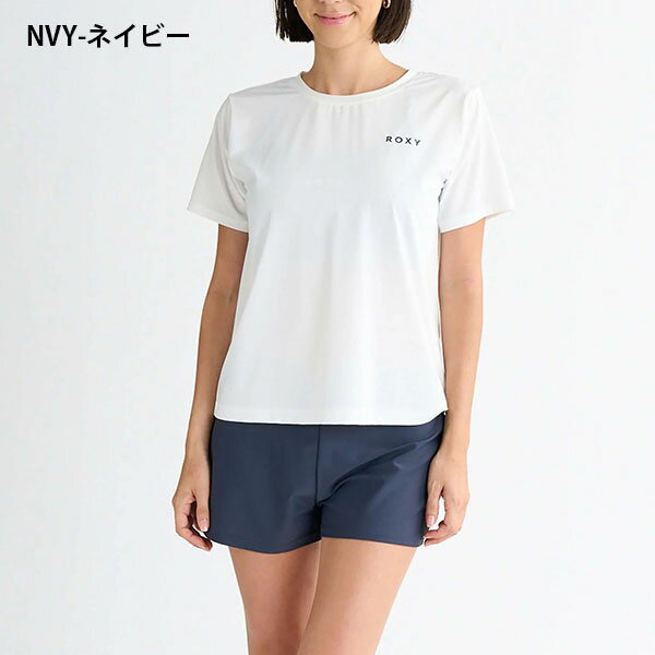 ネコポス発送！ 送料無料 水着 3点セット レディース ROXY ロキシー ROXY STEP スイムウェア 上下セット Tシャツ ブラトップ ラッシュガード ビーチ プール 海 リゾート サーフィン 野外フェス 旅行 RSW251002 2025春夏新作