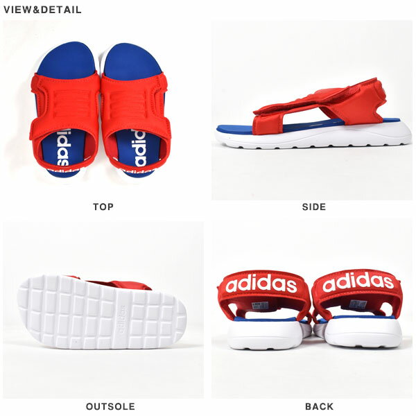 送料無料 ベビー サンダル アディダス adidas CF SANDAL I 男の子 女の子 キッズ 子供 シューズ 子供靴 ベルクロ レッド 赤 2020春新作 得割10 EG2231【あす楽対応】