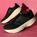 送料無料 ニューバランス 厚底 スニーカー New Balance レディース 幅広 ワイド Fresh Foam 1080 v14 ブラック 黒 軽量 ニット...