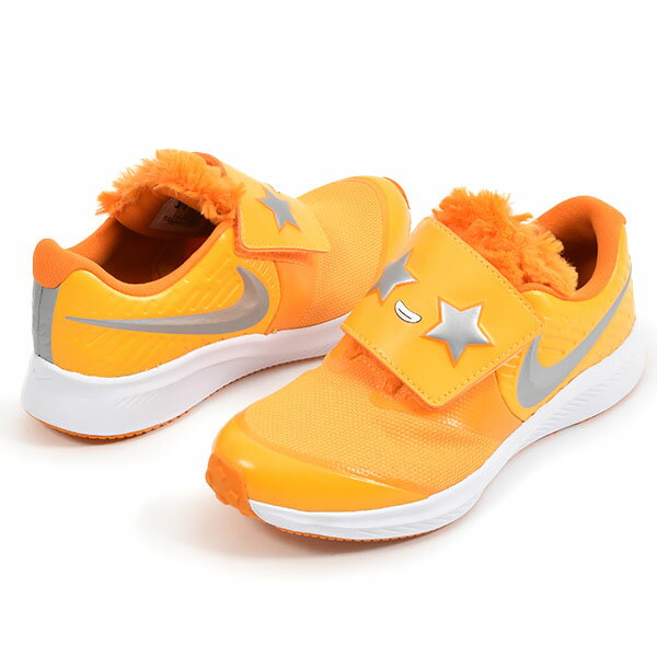 40%OFF キッズ スニーカー ナイキ NIKE スター ランナー 2 LIL PSV ベルクロ 靴 シューズ 子供靴 子どもスニーカー 子供 ジュニア フワフワ モコモコ ファー付き イエロー 黄 CT3966 【あす楽対応】
