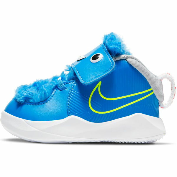 40%OFF ベビーシューズ ナイキ NIKE チーム ハッスル D 9 LIL TD キッズ ベビー 子供 ジュニア 男の子 女の子 ベビー靴 シューズ 靴 子供靴 スニーカー ベルクロ ファー付き ブルー 青 CT4066 【あす楽対応】