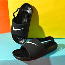 ナイキ スポーツサンダル キッズ NIKE カワ スライド TD サンダル シャワーサンダル ジュニア 子供 幼児 ブラック 黒 BV1094 001(4)