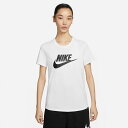 ゆうパケット対応可能!ナイキ 半袖 Tシャツ レディース NIKE スポーツウェア エッセンシャル ウィメンズ ロゴ Tシャツ ホワイト 白 DX7907