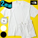 期間限定 20%off 送料無料 同色 2枚組 ノースフェイス 半袖 Tシャツ メンズ レディース 二次利用パッケージ 綿100% 無地 吸汗速乾 THE NO...