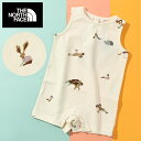 ネコポス発送!送料無料 ノースフェイス ノースリーブ ロンパース ベビー キッズ 子供 吸汗速乾 THE NORTH FACE B Little Breeze Sleeveless Rompers リトル ブリーズ スリーブレス ロンパース NTB12568 2025春夏新作(4)