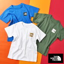ネコポス発送!送料無料 ノースフェイス キッズ 半袖Tシャツ THE NORTH FACE 子供 S/S Small Square Logo Tee ショートスリーブ スモール スクエア ロゴ ティー NTT32532 2025春夏新作