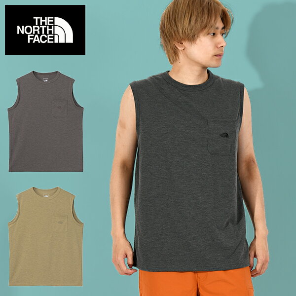 ネコポス発送！送料無料 ノースフェイス 抗菌防臭加工 ノースリーブ メンズ 胸ポケット THE NORTH FACE S/L Hikers Crew スリーブレス ハイカーズ クルー タンクトップ NT12511 2025春夏新作