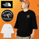 送料無料 ノースフェイス 7分丈 長袖Tシャツ メンズ レディース 綿100% THE NORTH FACE ロンT L/S 3/4 Sleeve One Po...
