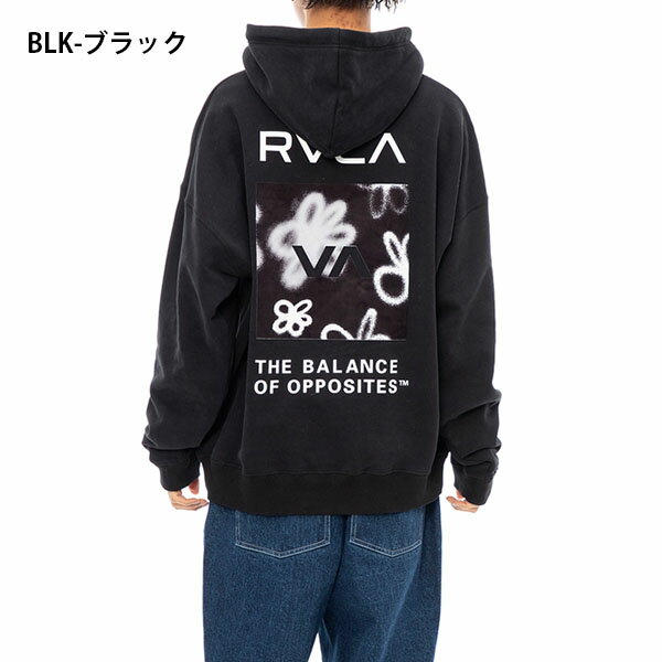 送料無料 プルオーバーパーカー RVCA ルーカ メンズ FLORAL HOODIE ロゴ フーディー パーカー プルオーバー スエット スウェット ビックシルエット スケートボード スノーボード 2023秋冬新作 16%off 2