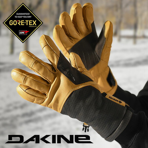 グローブス　手袋（メンズ） 送料無料 スノーグローブ DAKINE ダカイン メンズ KODIAK GORE-TEX GLOVE グローブ ゴアテックス GORE-TEX 手袋 レザー 防寒 スノーボード スノボ スキー スノー グローブ 日本正規品 BD237702 BD237-702 2023-2024冬新作 25%off