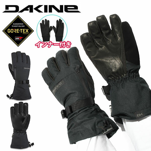 グローブス　手袋（メンズ） 送料無料 スノーグローブ DAKINE ダカイン メンズ LEATHER TITAN GORE-TEX GLOVE グローブ ゴアテックス GORE-TEX インナー付き オーバーミトン 手袋 レザー 防寒 スノーボード スノボ スキー スノー グローブ 日本正規品 BD237715 BD237-715 2023-2024冬新作 20%off