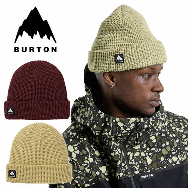 ニット帽 バートン BURTON Recycled Waffle Beanie メンズ レディース ロゴ ビーニー 帽子 ニットキャップ スノボ スノーボード スキー SNOWBOARD 2023-2024冬新作