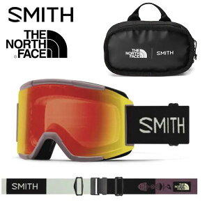 現品限り 送料無料 スノーゴーグル SMITH スミス SQUAD スカッド クロマポップ 調光 The North Face ノースフェイス コラボ レンズ スノボ スノーボード スキー スノー ゴーグル ギア 調光レンズ日本正規品 2023-2024冬新作 15%off