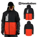 ラスト1点 Mサイズ 30%off 送料無料 スノーボードウェア HORSEFEATHERS フォースフェザース ブラック レッド MORSE II JACKE...