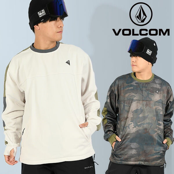 送料無料 プルオーバー VOLCOM ボルコム メンズ HYDRO RIDING CREW PULLOVER トレーナー スウェット 長袖 撥水 アウトドア スノーボード スノボ スキー 国内正規代理店品 2023-2024冬新作 30 off