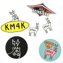 ゆうパケット対応可能! ステッカーセット KM4K カモシカ STICKER SET V3 6枚セット カッティングシート 日本正規品 スノボ スノーボード