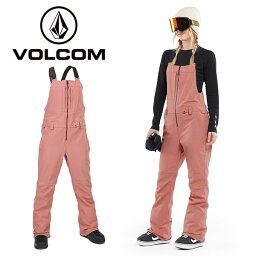 送料無料 スノーボードウェア VOLCOM ボルコム SWIFT BIB OVERALL レディース パンツ ピンク ビブパンツ ボトムス スノボ スノーボード スノーウエア SNOWBOARD WEAR 2023-2024冬新作 25%off