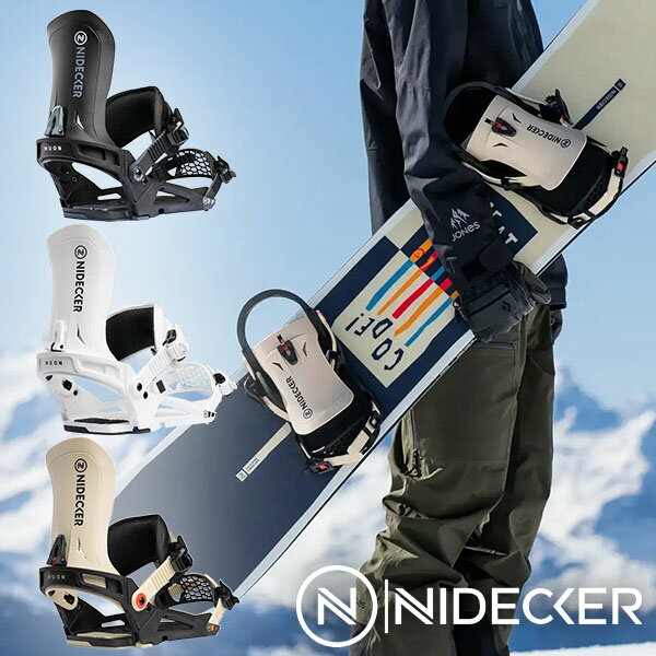 送料無料 NIDECKER ナイデッカー バインディング MUON ムオン メンズ レディース スノーボード スノボ BINDING ビンディング スノー 日本正規品 2025-2026冬新作 10%off