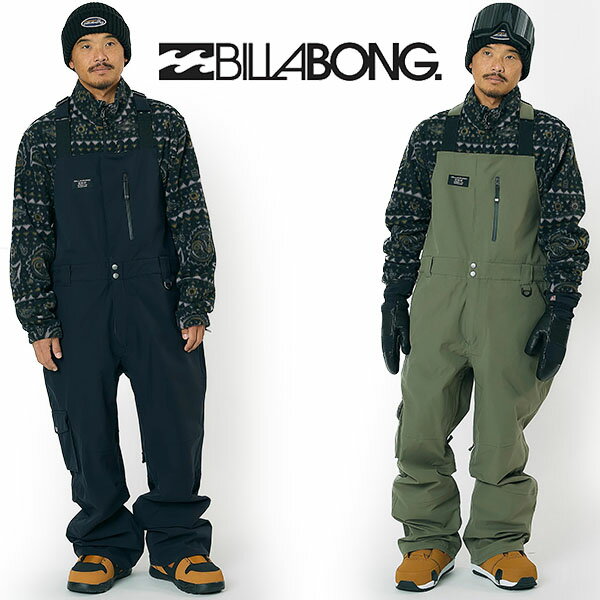 送料無料 ビブパンツ スノーボードウェア ビラボン BILLABONG メンズ 3L POWSURF BIB PANT ビブ スノーウェア スノーパンツ スノボ スノーボード スキー ウェア 2025-2026冬新作 25-26 25/26 10%off