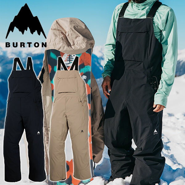 送料無料 スノーボードウェア バートン BURTON Reserve Bib Pants メンズ パンツ ビブパンツ ビブ スノボ スノーボード スノーボードウエア SNOWBOARD WEAR スキー 302651 2025-2026冬新作 25-26 25/26 10%off