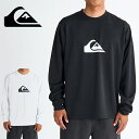 ネコポス発送! 送料無料 ラッシュガード メンズ クイックシルバー QUIKSILVER 長袖 COMP LOGO LS ロゴ 水着 UVカット ロンT スイム...