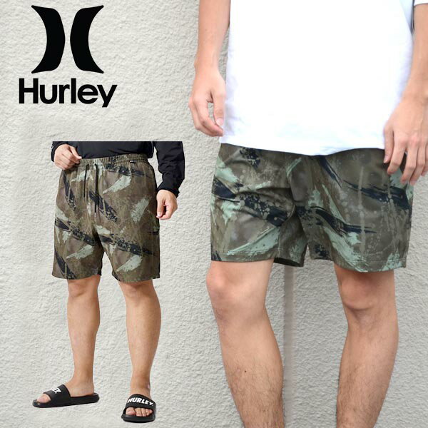 送料無料 ウォークショーツ HURLEY ハーレー メンズ 水陸両用 PHANTOM CAMO SHORT ボレーショーツ ハーフパンツ ハイブリット サーフパンツ サーフ ショーツ パンツ ショートパンツ 海水パンツ アウトドア プール 海水浴 野外フェス 2021夏新作 20%off