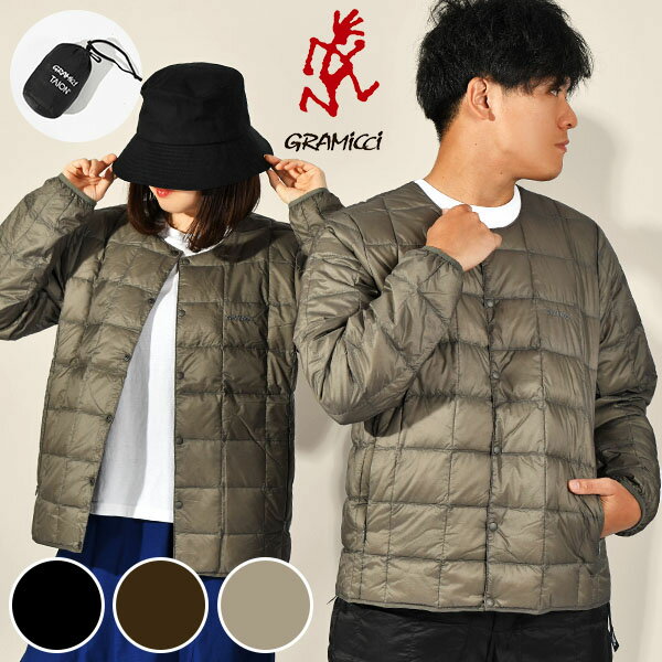 送料無料 グラミチ GRAMICCI TAION メンズ レディース INNER DOWN JACKET インナーダウン ダウンジャケット コラボモデル 薄手 軽量 アウトドア ジャケット G3FU-J101-TG 2023秋冬新作