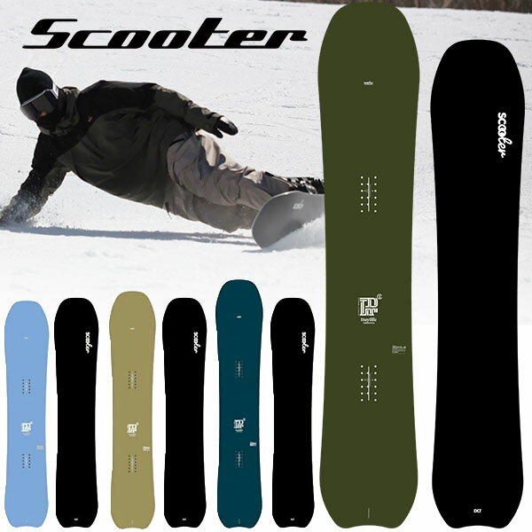 スノーボード 板 Scooter スクーター DAYLIFE THRUSTER メンズ オールマウンテン パウダー スノーボード キャンバー 153 156 2025-2026冬新作 25-26 25/26