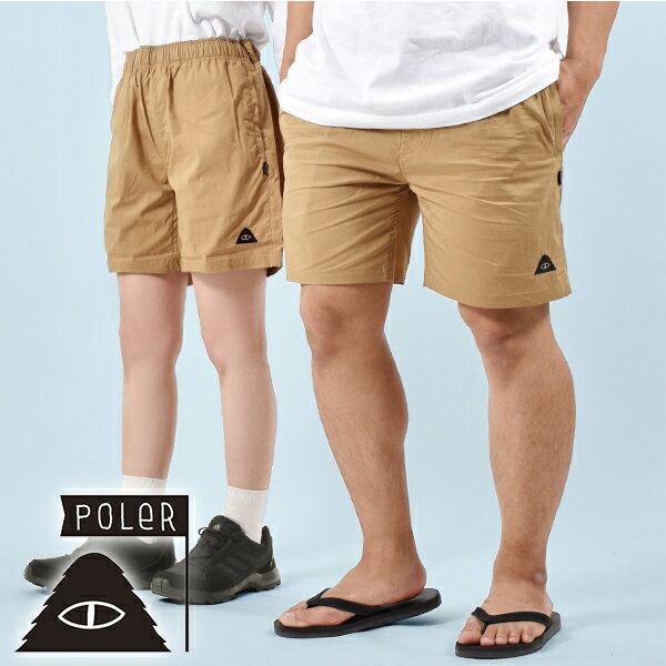 楽天エレファントSPORTS38％off 送料無料 ショートパンツ メンズ ポーラー POLeR STRETCH RELAX SHORTS ストレッチ 水陸両用 パンツ メンズ ショーツ ハーフ パンツ 半パン 短パン ショートパンツ ゴムパンツ アウトドア フェス キャンプ レディース