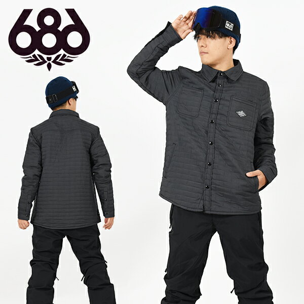 50%off Ⱦ ̵ Ρܡɥ 686 SIX EIGHT SIX åȥå Engineered Quilted Shacket   㥱å  ʡ Υ Ρܡ Ρ M2WGNS04